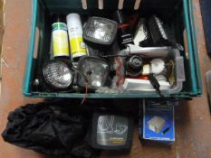 Box of Car Parts and Accessories