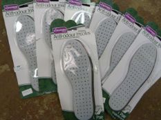 *Eight Pairs of Unisex Anti-Odour Insoles