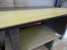 *Dark Brown Borneo Dining Table