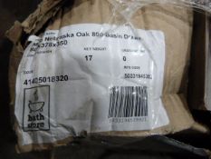 *Mino Nebraska Oak 1800 Basin Drawer
