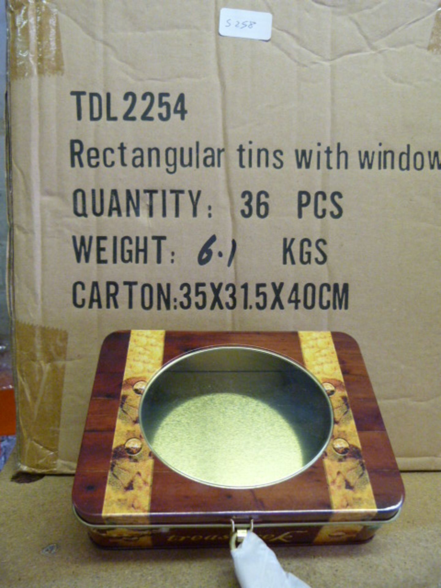 Rectangular Tins with Window