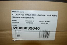 *Atlas Chrome Walk-in Shower Single Side HT200