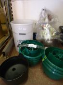 *Garden Storage Container, Planter and a Quantity of Plastic Garden Kloches, etc.