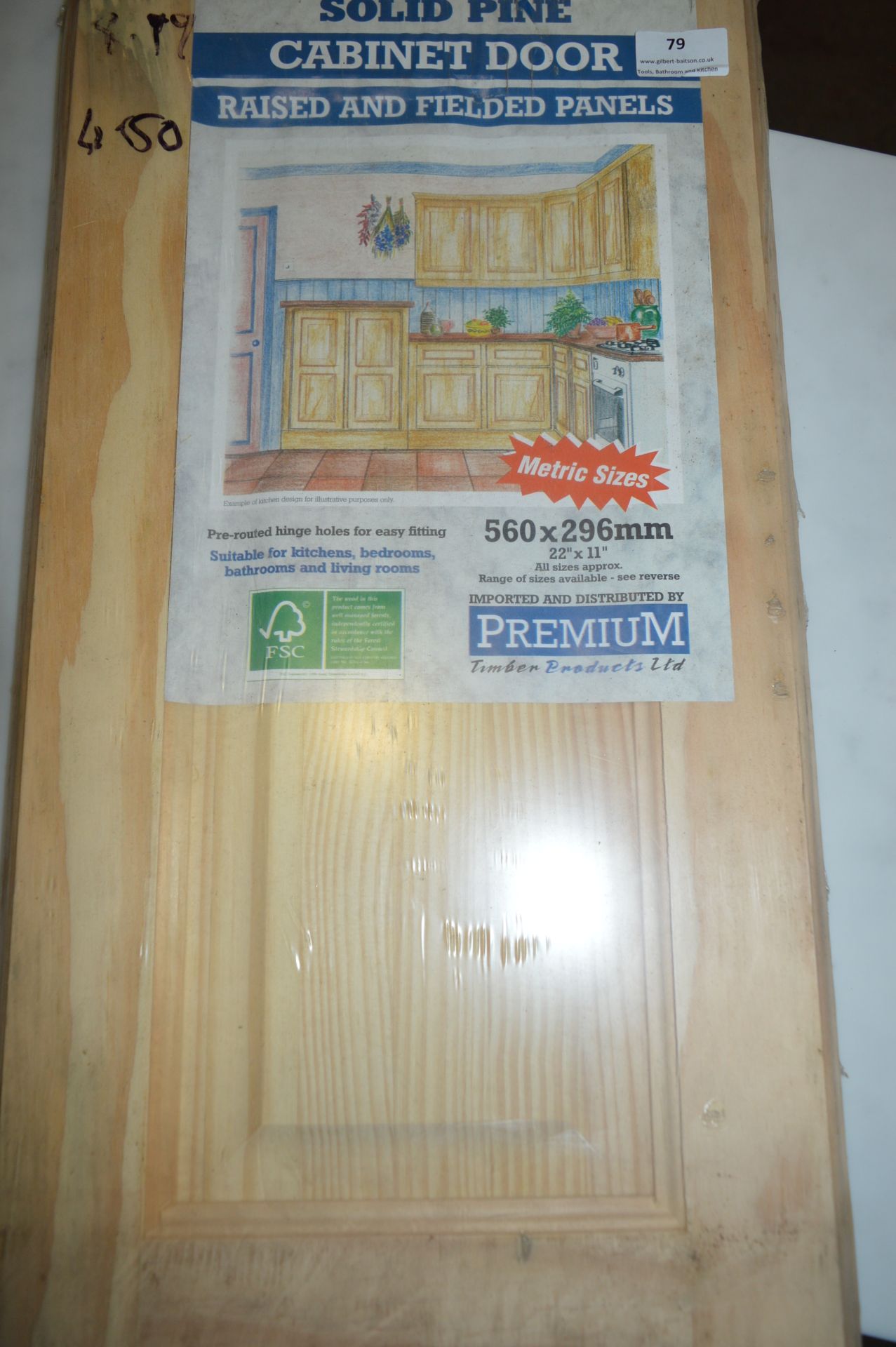 Three Pine Cabinet Doors 560x296mm