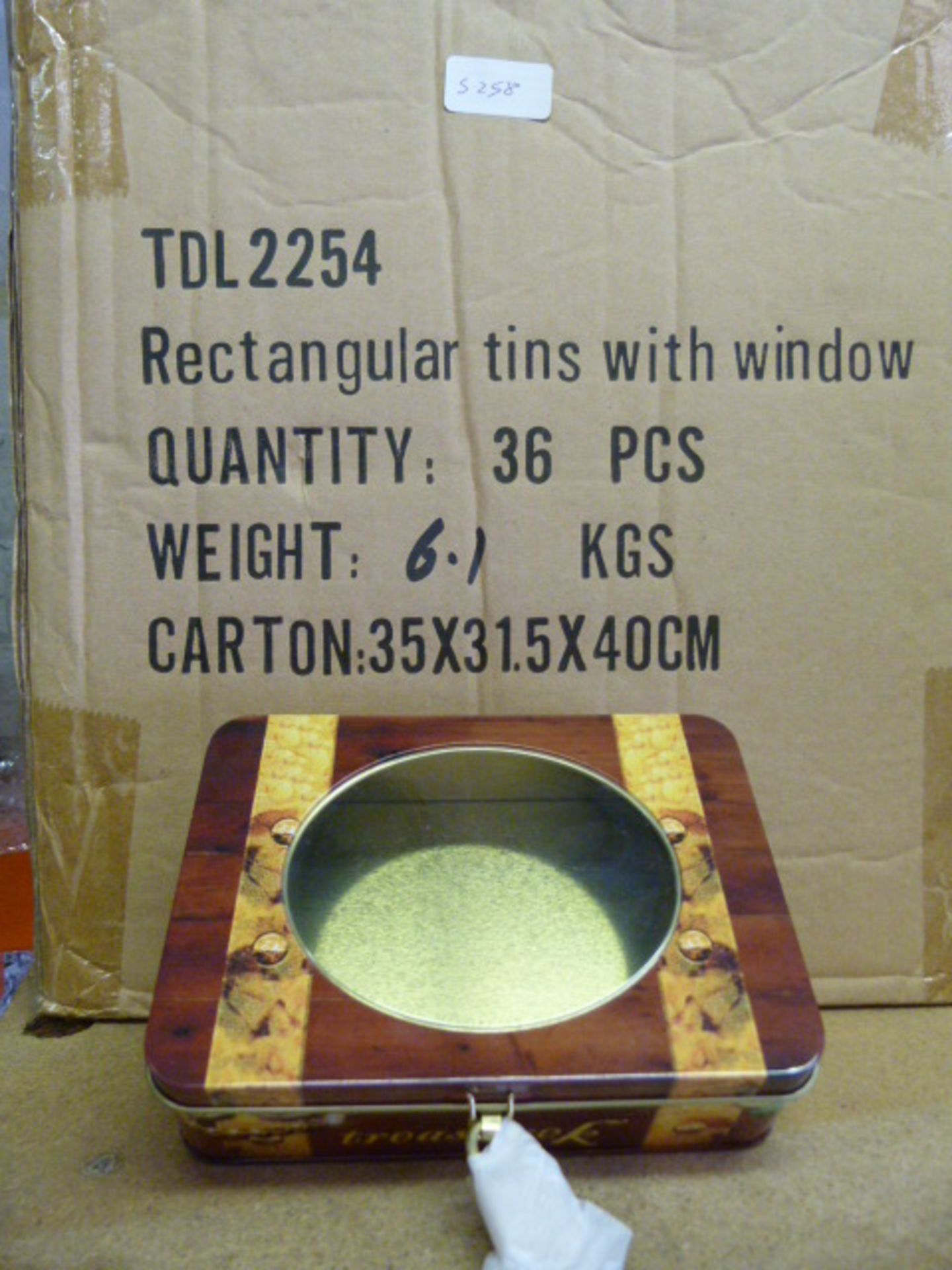 Rectangular Tins with Window