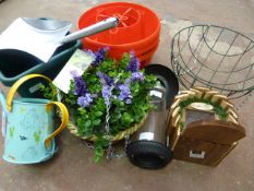 *Quantity of Garden Items Including Squirrel Feeder, Hanging Baskets, etc