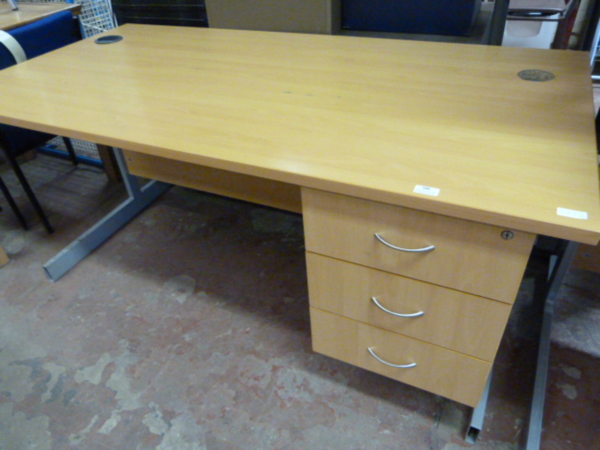 *Three Drawer Office Desk