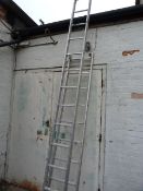 Extending 23 Tread Aluminium Ladder