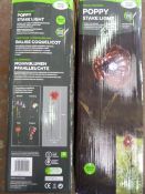 *Two Solar Powered Poppy Stake Lights