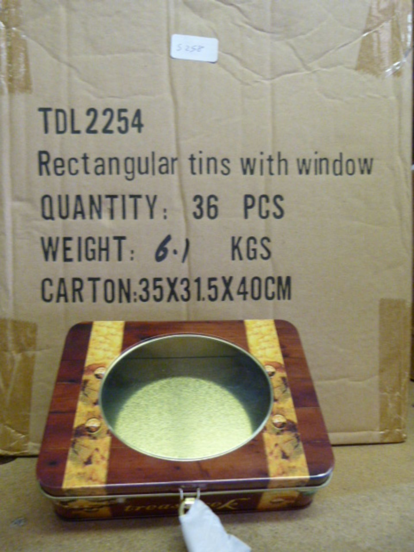 Rectangular Tins with Window