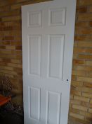 White Panel Door 198x76x3.5cm