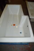 *White Shower Cube Left Hand Bath 1700x850x425mm
