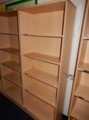 *6"6 Piece Of Open Fronted Shelving in Light Beech