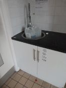 *Kitchen Work Unit with Circular Sink and Pan Rins