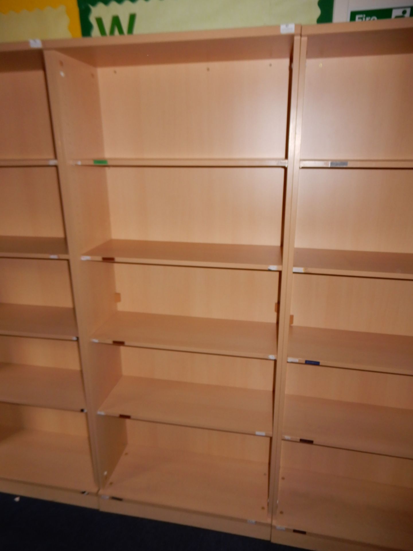 *6"6 Piece Of Open Fronted Shelving in Light Beech