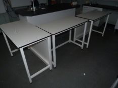 *Three High Level Laboratory Benches with Heat Res