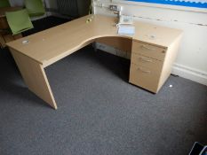 *L-Shape Desk with Right Hand Return and Standalon