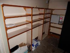 *6 Pieces of Open Fronted Shelving