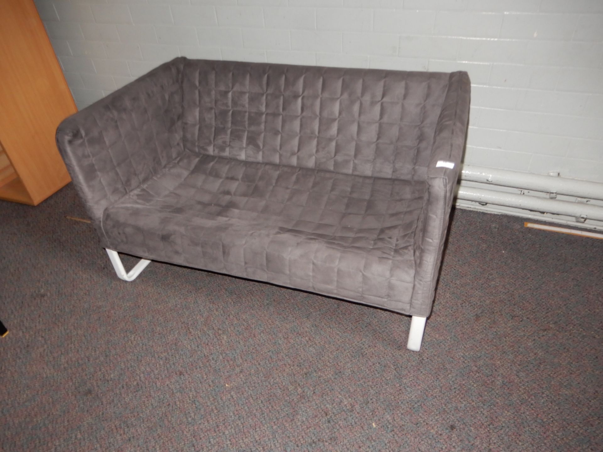 *2 Seat Settee, in Grey Fabric - Image 2 of 2