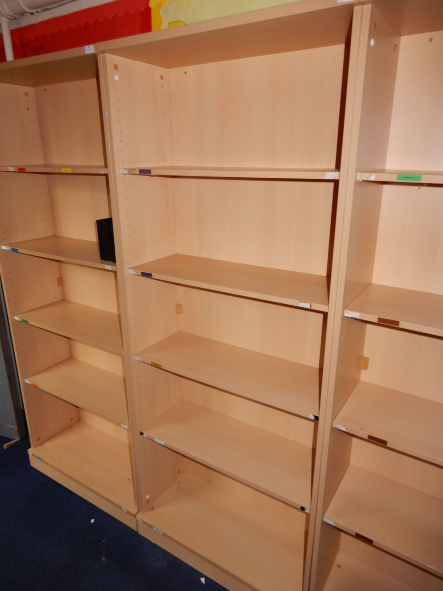 *6"6 Piece Of Open Fronted Shelving in Light Beech - Image 2 of 2