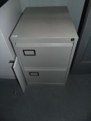 *Grey Two Drawer Foolscap Filing Cabinet