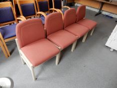*Four Upholstered Reception Chairs
