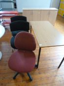 *School Table and Three Chairs