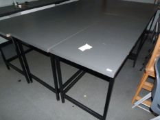 *Six High Level Laboratory Benches with Formica To