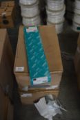 *2 Boxes Containing 10 Vado Frosted Glass Shelves