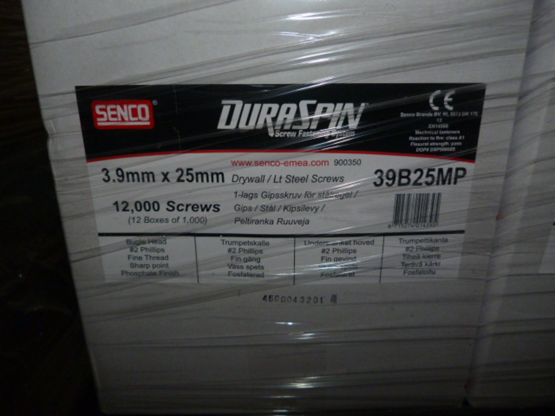 *3 Cartons Containing 12,000 Duraspin 3.9 by 25 mm