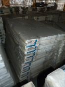 *Pallet Containing 10 1200 by 760 White Shower Tra