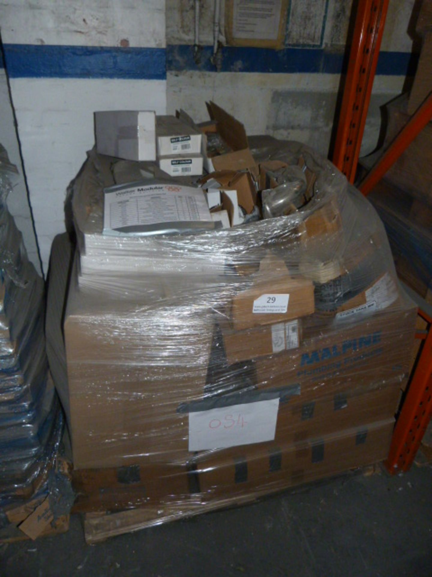 *Pallet Containing Mixed Plumbing Items Including