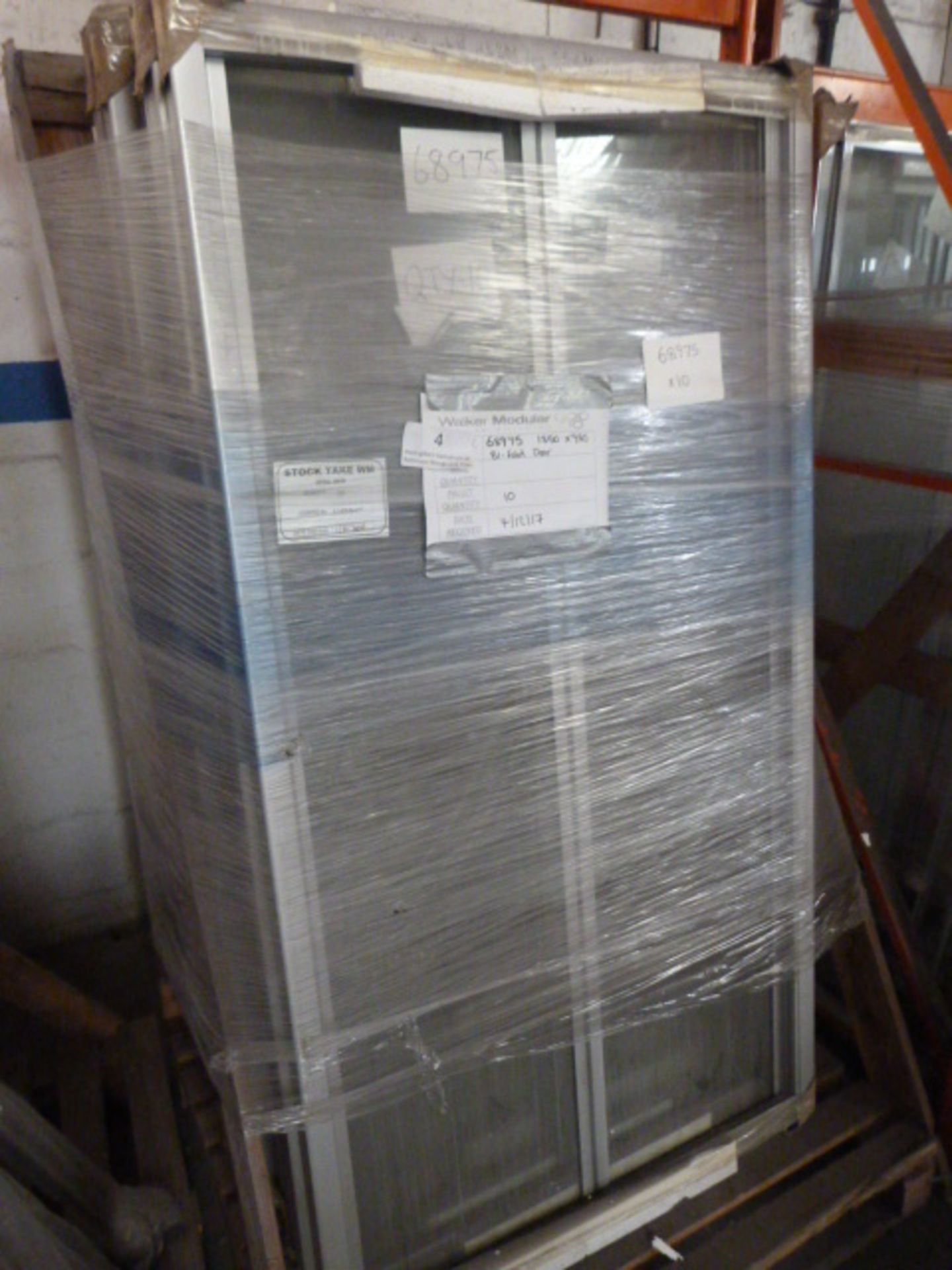 *Pallet Containing 10 1850 by 980 Aluminium Glazed