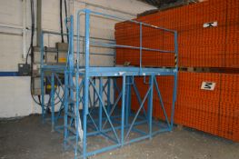 *Large Fabricated Steel Working Platform with Safe