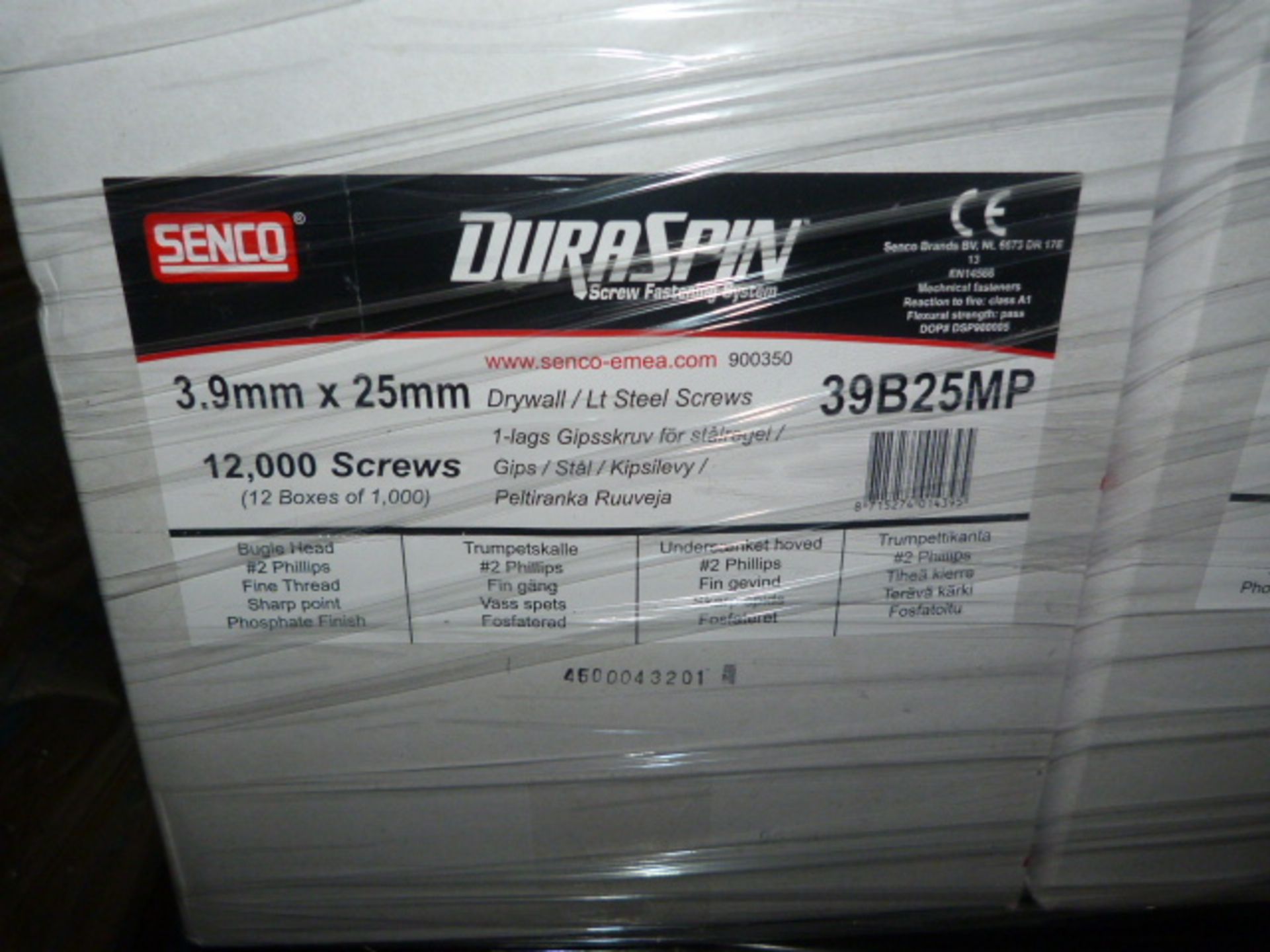 *3 Cartons Containing 12,000 Duraspin 3.9 by 25 mm