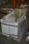 *Pallet Containing 2 White Vanity Units with Sinks