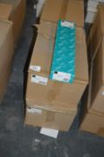 *4 Boxes Containing 10 Vado Frosted Glass Shelves