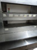 Large Food Warmer with Display Shelves and Cupboar