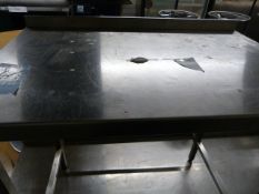 Small Steel Preparation Table 100x65x90cm