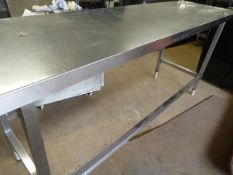 Stainless Steel Preparation Table 235x60x95cm