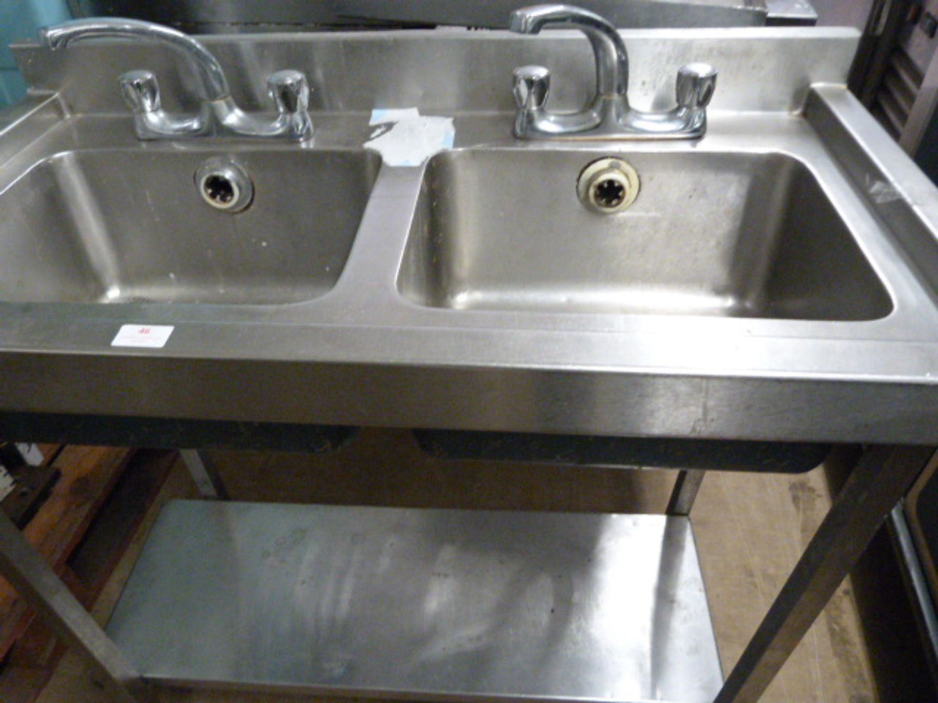 Stainless Steel Double Sink Unit