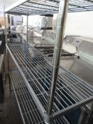 Four Teir Metal Shelving Unit 150x40x170cm