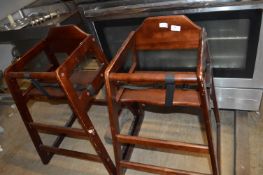*Two Wooden Highchairs