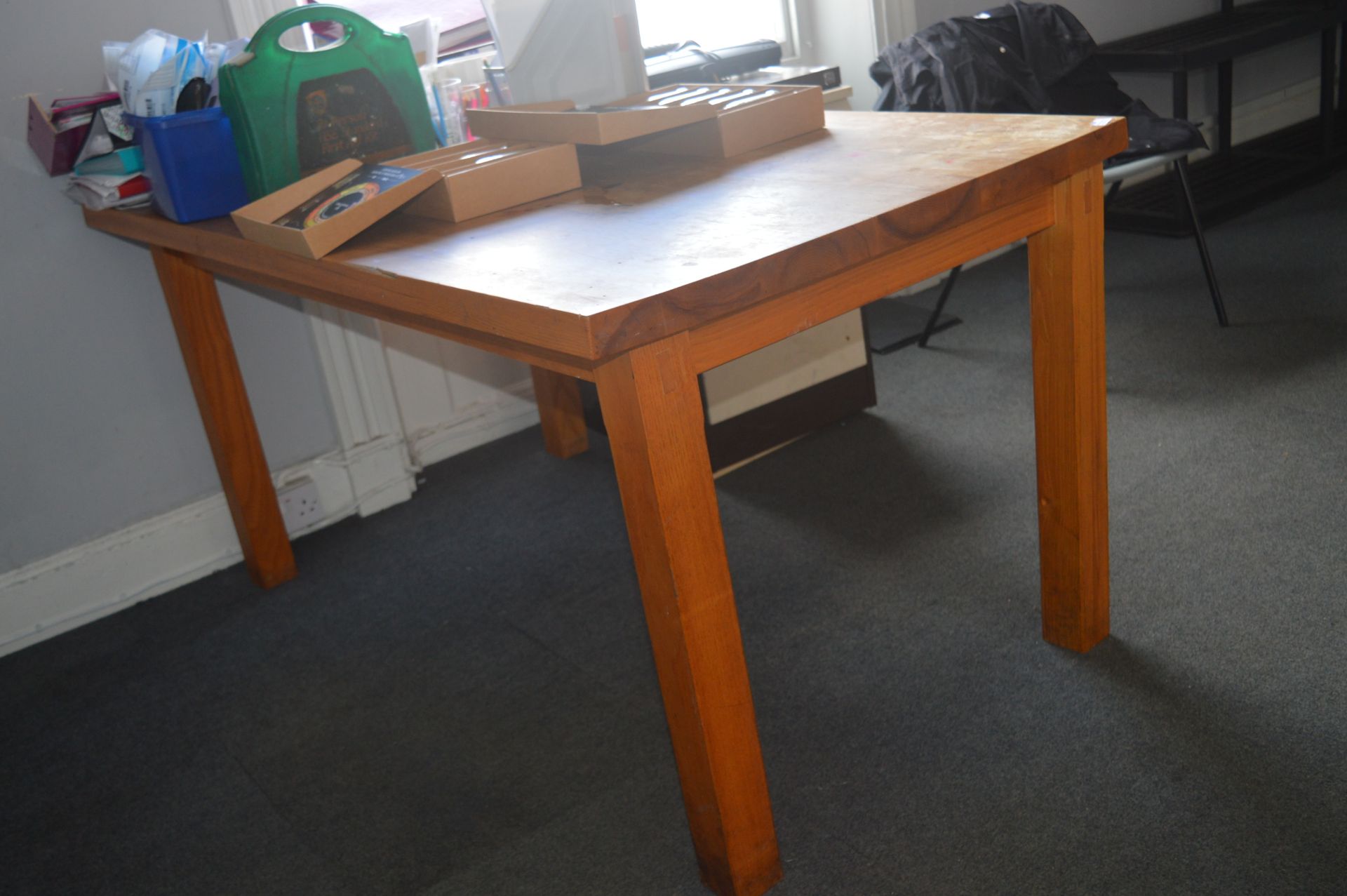*Pine Table on 4 Square Legs