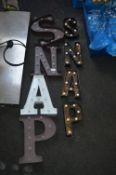 *2 Sets of Illuminated Letters, Snap