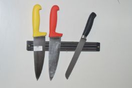 *3 Chef Knives & Wall Mounted Knife Magnet