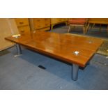 1960's Pieff Rosewood & Chrome Coffee Table with Cite Certificate