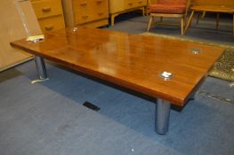 1960's Pieff Rosewood & Chrome Coffee Table with Cite Certificate