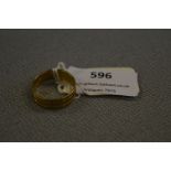 9ct Gold Wedding Band - Approx 4.2g