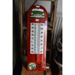 Reproduction Enameled Metal Sign - Thermometer MG Service